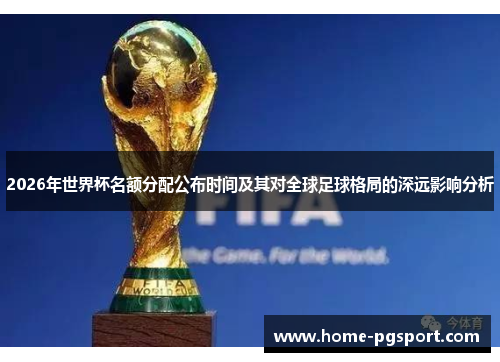 2026年世界杯名额分配公布时间及其对全球足球格局的深远影响分析