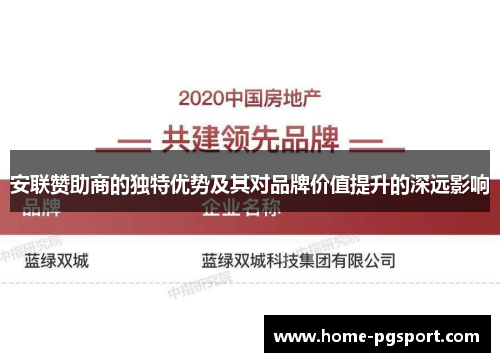 安联赞助商的独特优势及其对品牌价值提升的深远影响